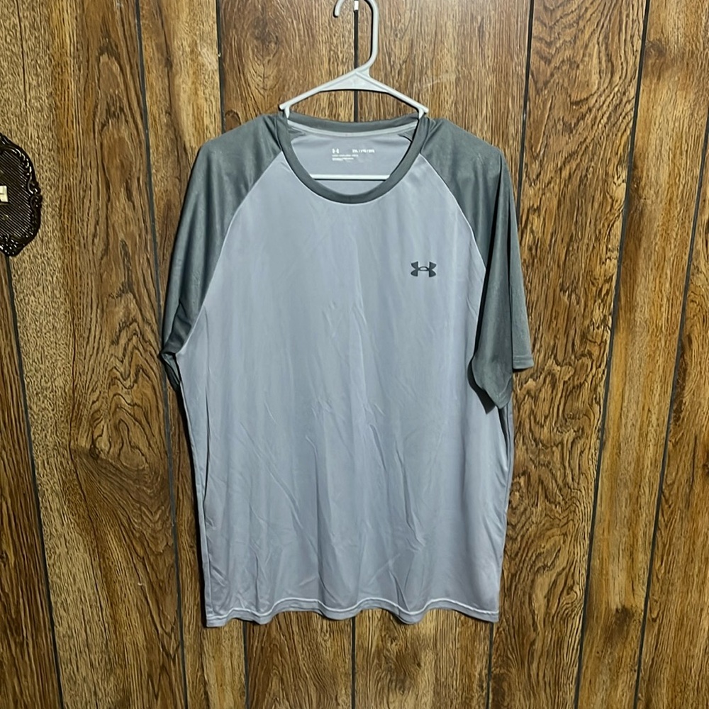 Under Armour Two Tone Grey Athletic Loose T Shirt XXL